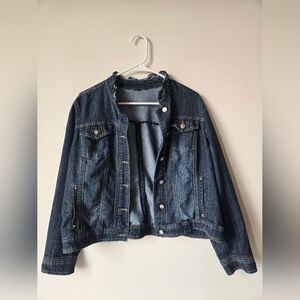 Jean Jacket w/ Ruffle Details